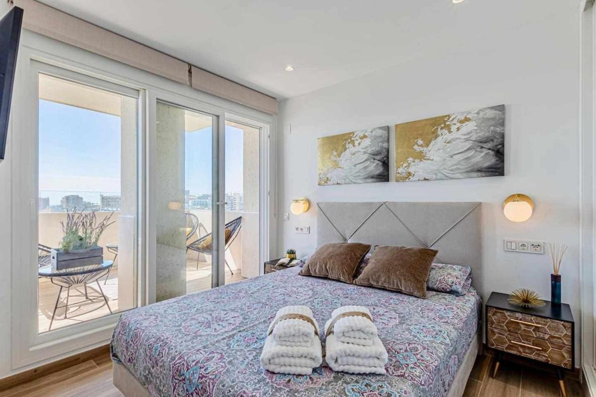 797 Holiday Rentals - Benalbeach- Moderno Piso Para 5 Con Vistas Al Mar بينالماذينا المظهر الخارجي الصورة